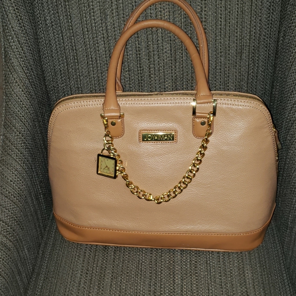 Tan/camel Joy & Iman satchel